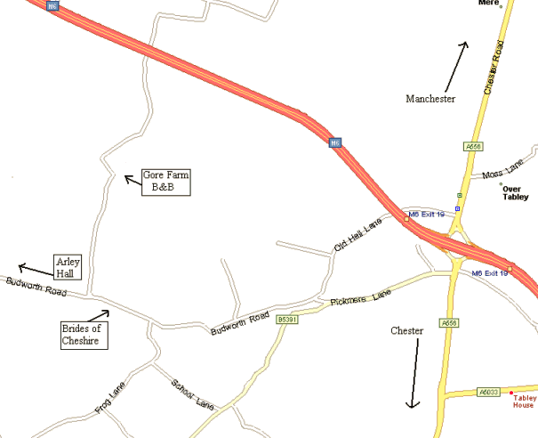 Map of Gore Farm's Location